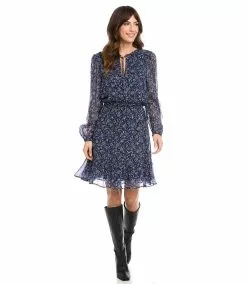 Karen Kane Long Sleeve Tiered Dress 17 Karen Kane Long Sleeve Tiered Dress -karen kane Sales Shop karenkane 2022 fall 3L26547 PRT 006