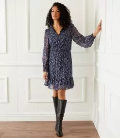 Karen Kane Long Sleeve Tiered Dress 18 Karen Kane Long Sleeve Tiered Dress -karen kane Sales Shop karenkane 2022 fall 3L26547 PRT 007