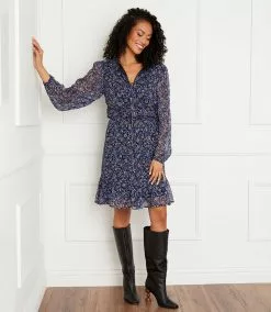 Karen Kane Long Sleeve Tiered Dress 20 Karen Kane Long Sleeve Tiered Dress -karen kane Sales Shop karenkane 2022 fall 3L26547 PRT 008