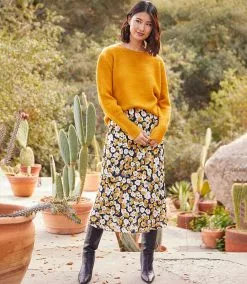 Karen Kane Bias Cut Midi Skirt