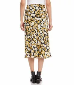 Karen Kane Bias Cut Midi Skirt -karen kane Sales Shop karenkane 2022 fall 3L31597 BKG 003