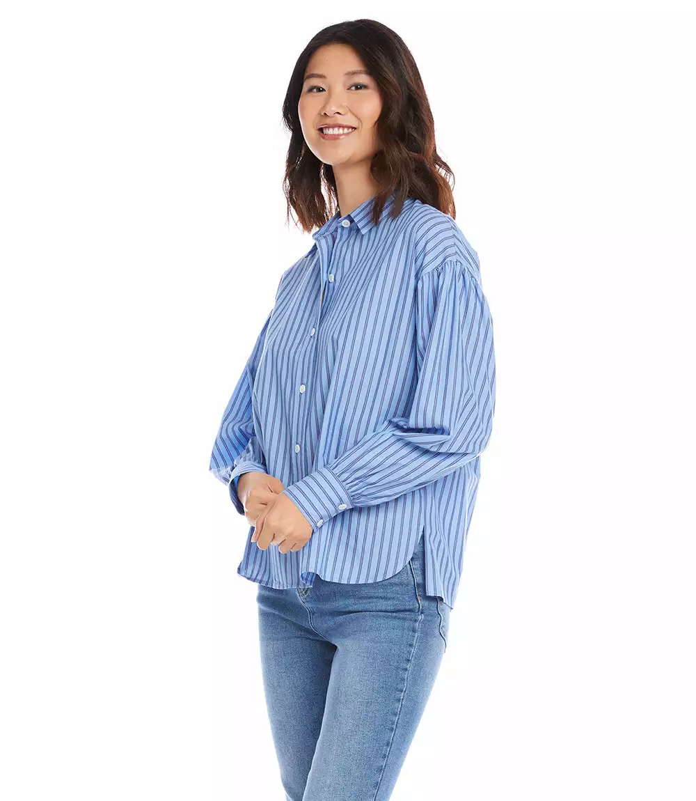 Karen Kane Shirred Sleeve Shirt 6 Karen Kane Shirred Sleeve Shirt - Image 4