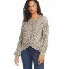 Karen Kane Twist Front Top 1 Karen Kane Twist Front Top -karen kane Sales Shop karenkane 2022 fall 3L40560 PRT 1557