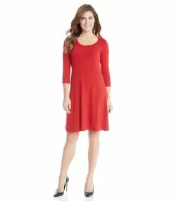 Karen Kane 3/4 Sleeve Sweater Dress