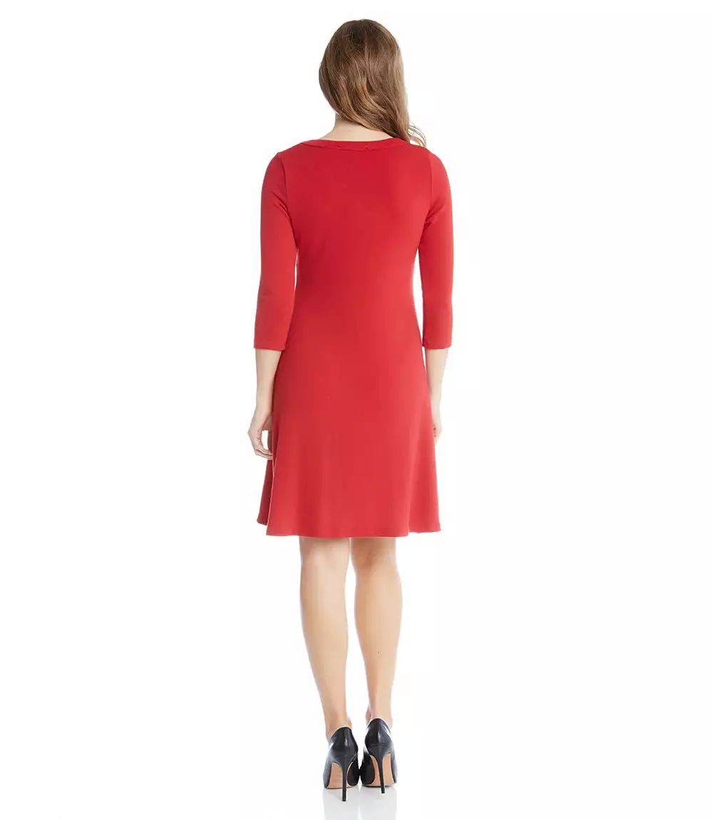 Karen Kane 3/4 Sleeve Sweater Dress 4 Karen Kane 3/4 Sleeve Sweater Dress - Image 2