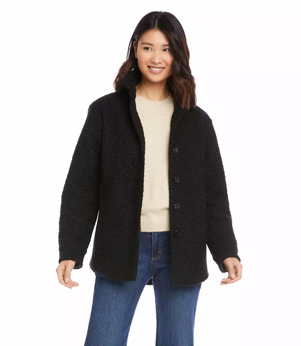 Karen Kane Boucle Shirt Jacket 7 Karen Kane Boucle Shirt Jacket - Image 5