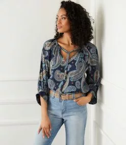 Karen Kane Blouson Sleeve Top -karen kane Sales Shop karenkane 2022 fall 3L50118 PAI 133951