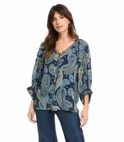 Karen Kane Blouson Sleeve Top -karen kane Sales Shop karenkane 2022 fall 3L50118 PAI 0767
