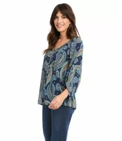 Karen Kane Blouson Sleeve Top -karen kane Sales Shop karenkane 2022 fall 3L50118 PAI 0777