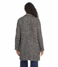 Karen Kane Herringbone Coat -karen kane Sales Shop karenkane 2022 fall 3L54191 BLC 2180