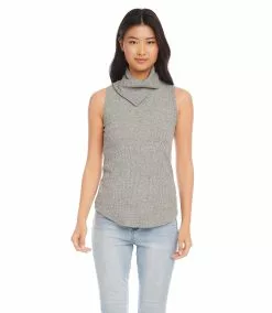 Karen Kane Sleeveless Drape Neck Top