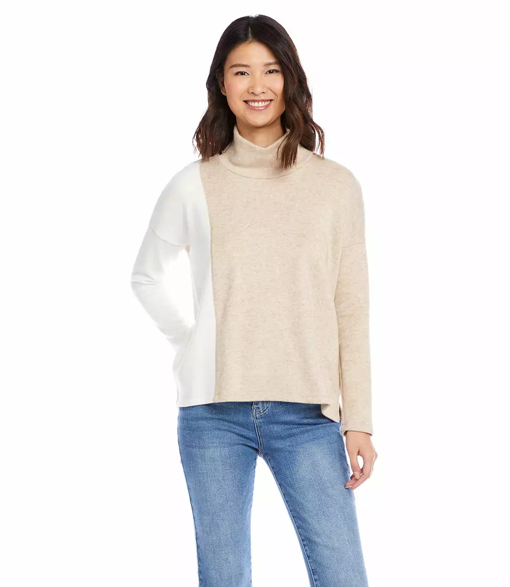 Karen Kane Petite Size Colorblock Sweater 3 Karen Kane Petite Size Colorblock Sweater