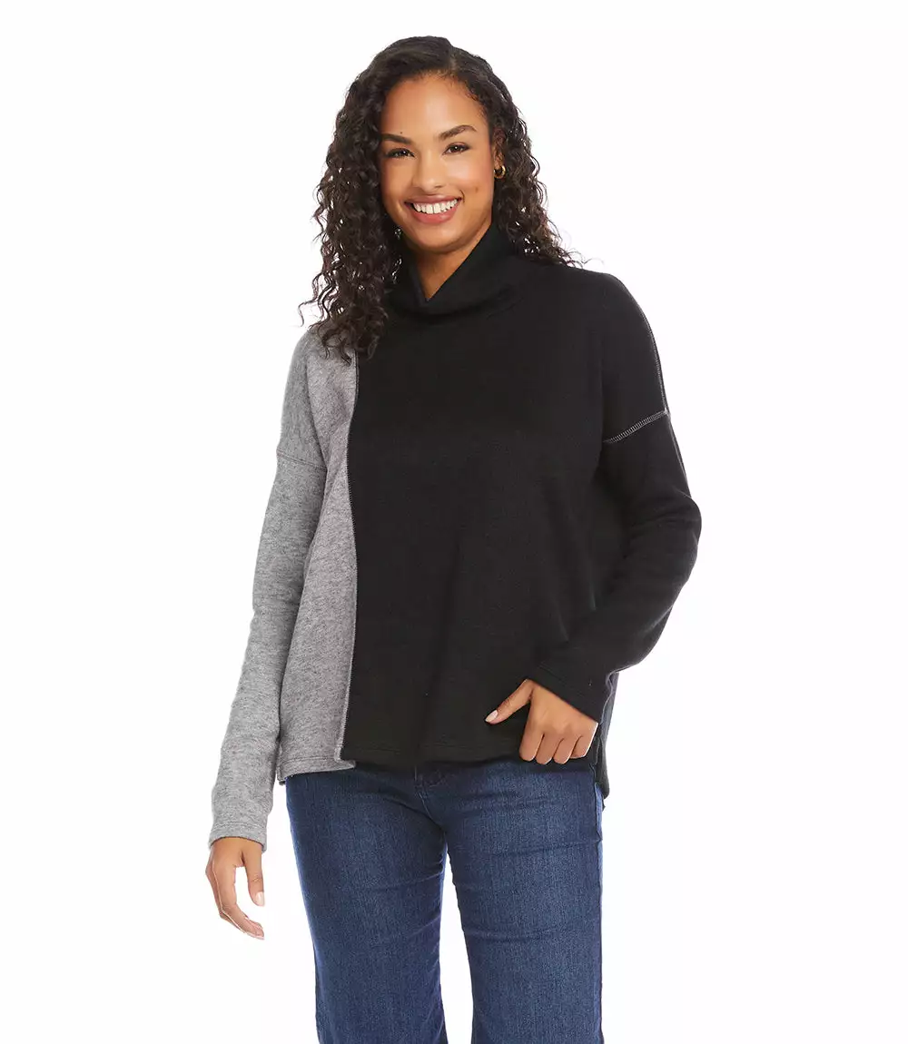 Karen Kane Petite Size Colorblock Sweater 3 Karen Kane Petite Size Colorblock Sweater