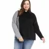 Karen Kane Plus Size Colorblock Sweater -karen kane Sales Shop karenkane 2022 fall 3L57574W BGY 2349