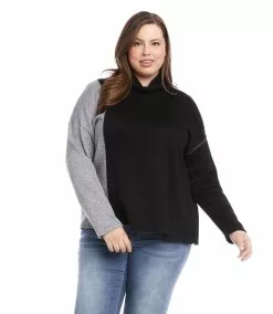 Karen Kane Plus Size Colorblock Sweater