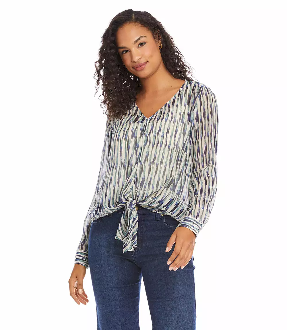 Karen Kane Petite Size Tie Front Top 7 Karen Kane Petite Size Tie Front Top - Image 5