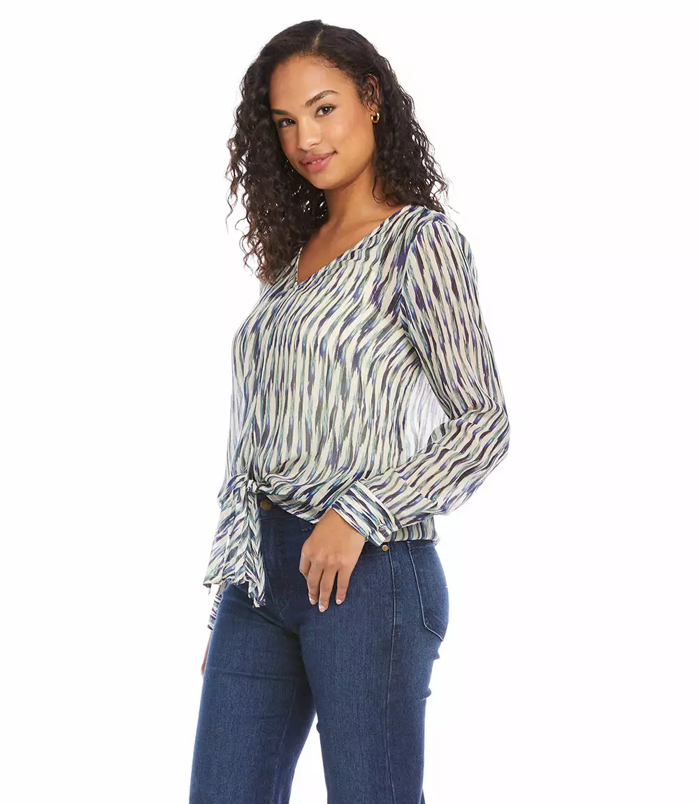 Karen Kane Petite Size Tie Front Top 5 Karen Kane Petite Size Tie Front Top - Image 3