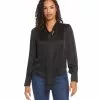 Karen Kane Long Sleeve Bow Blouse -karen kane Sales Shop karenkane 2022 fall 3L63552 BLK 1708