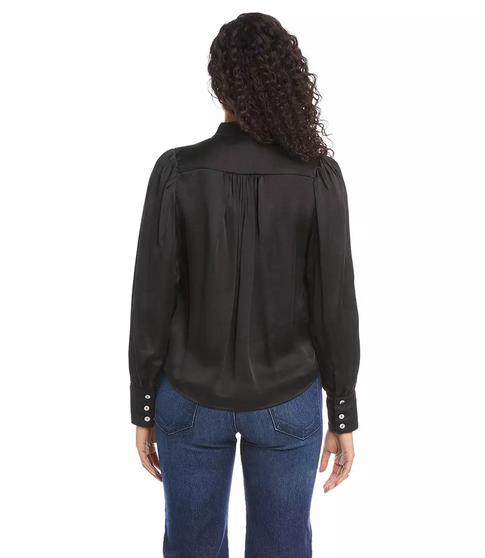 Karen Kane Long Sleeve Bow Blouse 4 Karen Kane Long Sleeve Bow Blouse - Image 2