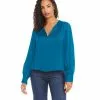 Karen Kane Petite Size Shirred Blouson Sleeve Top