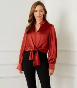 Karen Kane Tie-Front Top