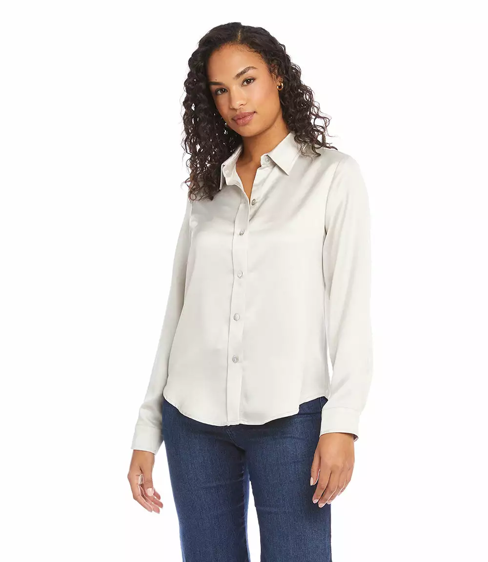 Karen Kane Petite Size Long Sleeve Shirt 6 Karen Kane Petite Size Long Sleeve Shirt - Image 4
