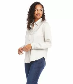 Karen Kane Petite Size Long Sleeve Shirt 9 Karen Kane Petite Size Long Sleeve Shirt -karen kane Sales Shop karenkane 2022 fall 3L68115P CMP 1252 1