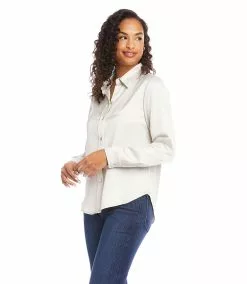 Karen Kane Long Sleeve Shirt -karen kane Sales Shop karenkane 2022 fall 3L68115 CMP 003