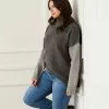 Karen Kane Plus Size Colorblock Sweater 1 Karen Kane Plus Size Colorblock Sweater -karen kane Sales Shop karenkane 2022 fall 3L89402W GRA135537