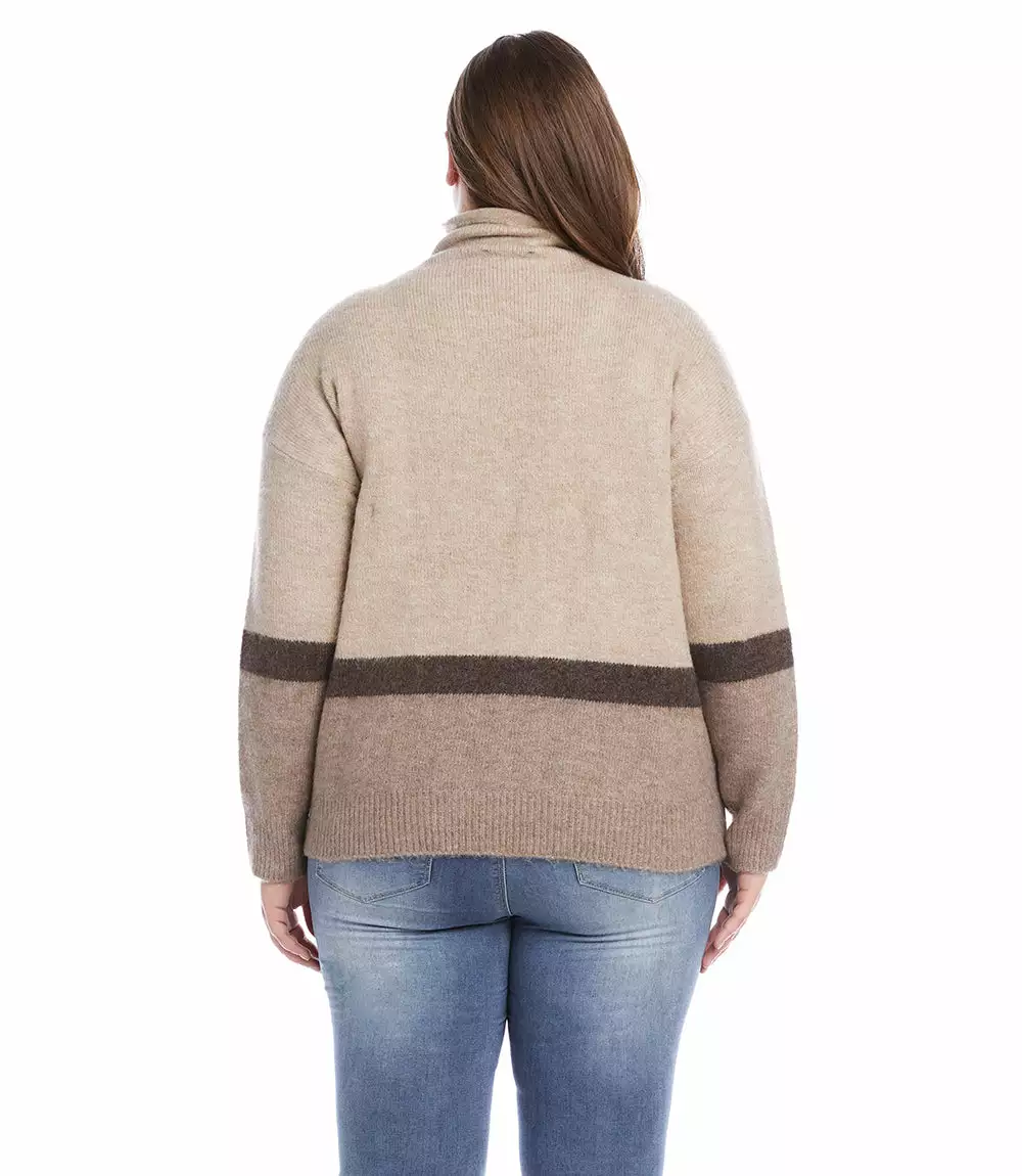 Karen Kane Plus Size Colorblock Sweater 5 Karen Kane Plus Size Colorblock Sweater - Image 3