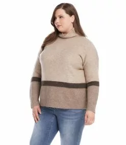 Karen Kane Plus Size Colorblock Sweater 14 Karen Kane Plus Size Colorblock Sweater -karen kane Sales Shop karenkane 2022 fall 3L89411W MUL 004