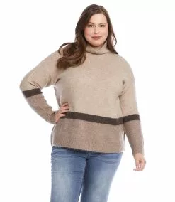 Karen Kane Plus Size Colorblock Sweater 15 Karen Kane Plus Size Colorblock Sweater -karen kane Sales Shop karenkane 2022 fall 3L89411W MUL 005