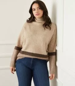 Karen Kane Plus Size Colorblock Sweater