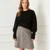 Karen Kane Blouson Sleeve Sweater -karen kane Sales Shop karenkane 2022 fall 3L89501 BLK 001