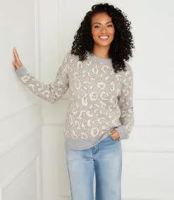 Karen Kane Animal Jacquard Pullover