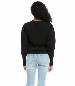 Karen Kane Pleat Sleeve Sweater 11 Karen Kane Pleat Sleeve Sweater -karen kane Sales Shop karenkane 2022 fall 3N94229 BLK 003