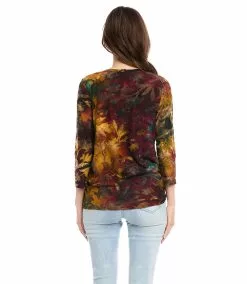 Karen Kane Side Tie-Top -karen kane Sales Shop karenkane 2022 fall 3N94249 MUL 002