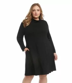 Karen Kane Plus Size Quinn Turtleneck Dress