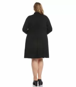 Karen Kane Plus Size Quinn Turtleneck Dress -karen kane Sales Shop karenkane 2022 fall L13394W BLK 003 1