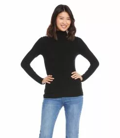 Karen Kane Long Sleeve Turtleneck -karen kane Sales Shop karenkane 2022 fall L56148 BLK 004