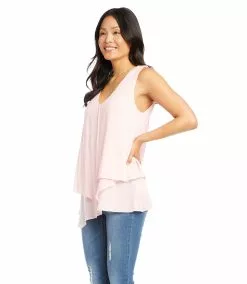 Karen Kane Layered Tank -karen kane Sales Shop karenkane 2022 spring 1L55188 MAU 003