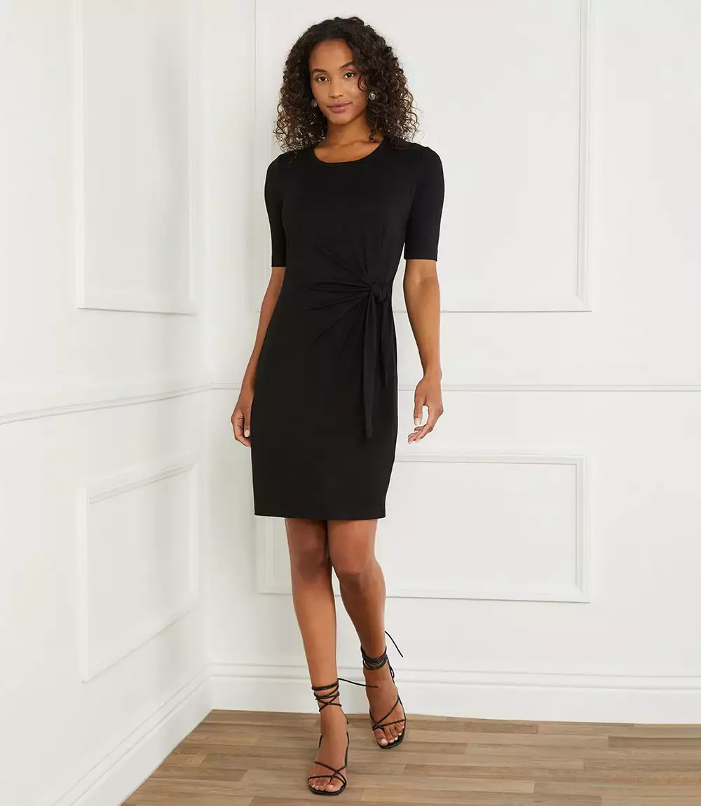Karen Kane Short Sleeve Tie-Front Dress 4 Karen Kane Short Sleeve Tie-Front Dress - Image 2