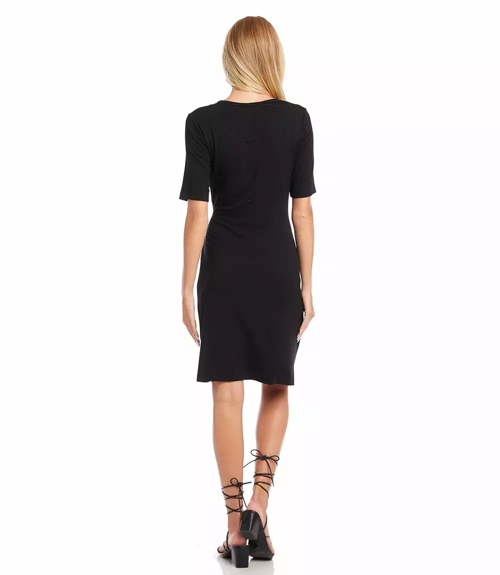 Karen Kane Short Sleeve Tie-Front Dress 6 Karen Kane Short Sleeve Tie-Front Dress - Image 4