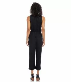 Karen Kane Cropped Jumpsuit -karen kane Sales Shop karenkane 2022 spring L52500 BLK 003 bf26dca2 912a 45e4 a93b 8942e4a326cd