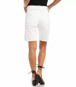 Karen Kane Classic Cut Off Jean Shorts -karen kane Sales Shop karenkane 2022 spring L53001 OWH 002 b8b994a2 2b26 4b99 8fd1 392d9b5371d9