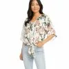 Karen Kane Tie-Front Top -karen kane Sales Shop karenkane 2022 summer 2L19601 OWH 004