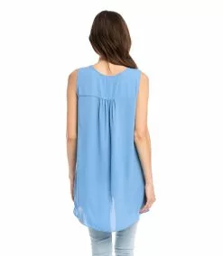 Karen Kane Layered V-Neck Tank -karen kane Sales Shop karenkane 2022 summer 2L25409 CHA 002