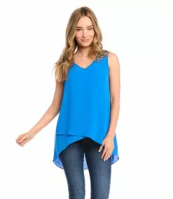 Karen Kane Layered V-Neck Tank
