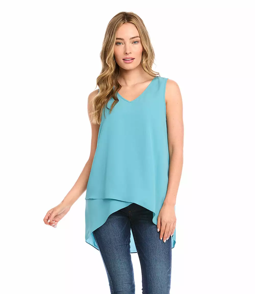 Karen Kane Layered V-Neck Tank 3 Karen Kane Layered V-Neck Tank