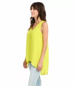 Karen Kane Layered V-Neck Tank -karen kane Sales Shop karenkane 2022 summer 2L25409 KIW 003